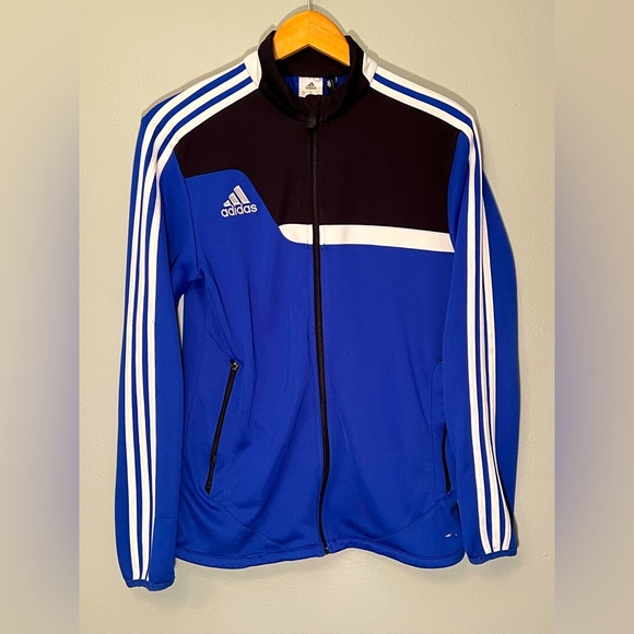 Adidas Clima-cool Striped Zipper Track Jacket Men’s Size Small - Picture 1 of 3